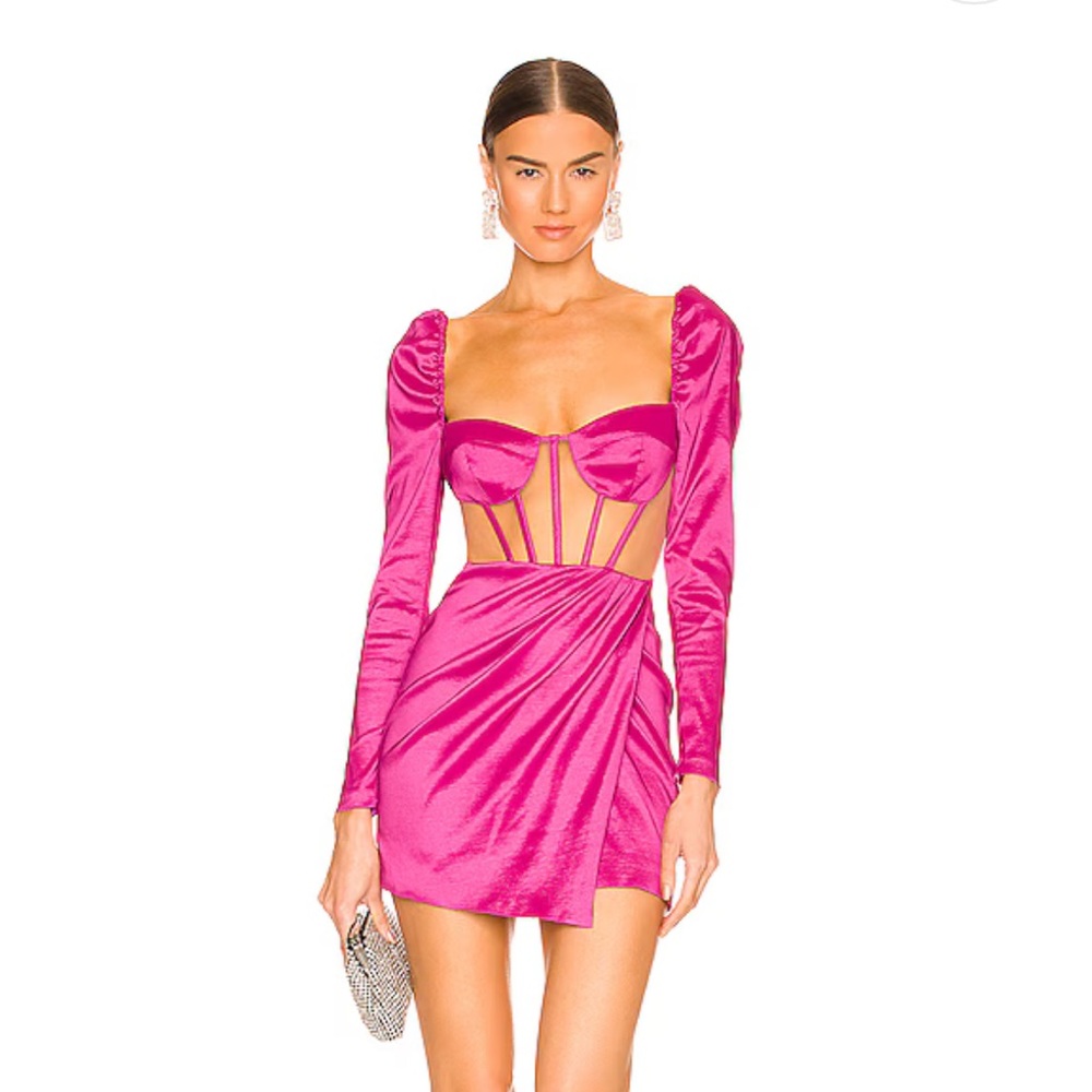 NBD Talulla Dress in Fuchsia